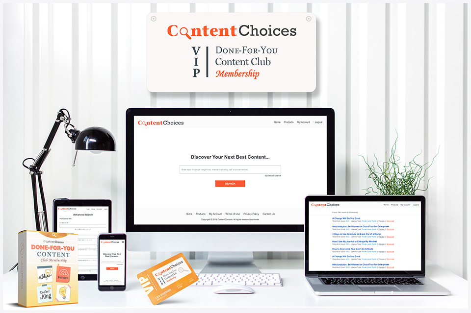 ContentChoices DFY Content Club Membership